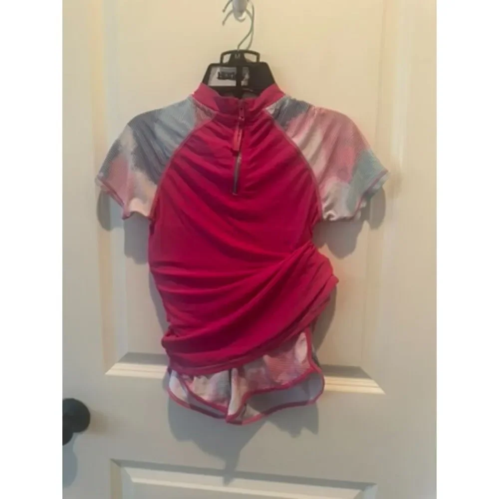 Eddie Bauer Two Piece Swimsuit with Top and Shorts Size S 7/8